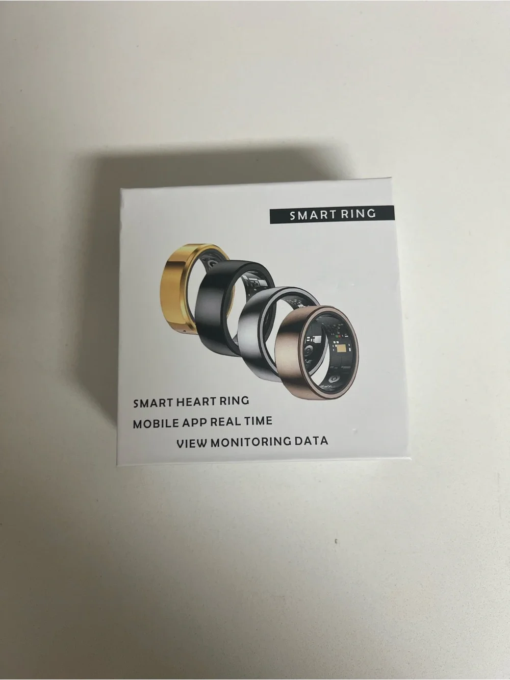 Halo Smart Ring in Gold and Black